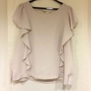 エベルモーション(EBELE MOTION)のシフォントップス ベージュ(Tシャツ(半袖/袖なし))