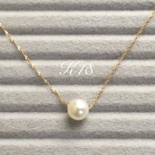 ミキモト(MIKIMOTO)のK18 あこや真珠のスルーネックレス 8.3ミリ(ネックレス)