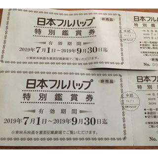 映画鑑賞券  ２枚  9月30日まで(その他)