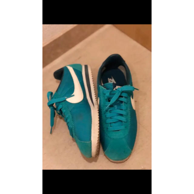 NIKE(ナイキ)の【値下げ中！】スニーカーNIKEコルテッツ cortez ブルー グリーン 24 レディースの靴/シューズ(スニーカー)の商品写真