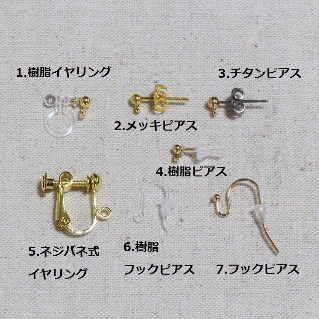 L195　クリアコインとゴールドプレート レディースのアクセサリー(イヤリング)の商品写真