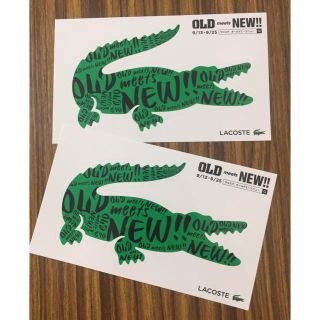 ラコステ(LACOSTE)のLACOSTE ラコステ ステッカー 2枚(ノベルティグッズ)