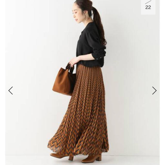 IENA(イエナ)の☆新品タグ付き☆ IENA ジョーゼットプリーツマキシスカート size38 レディースのスカート(ロングスカート)の商品写真