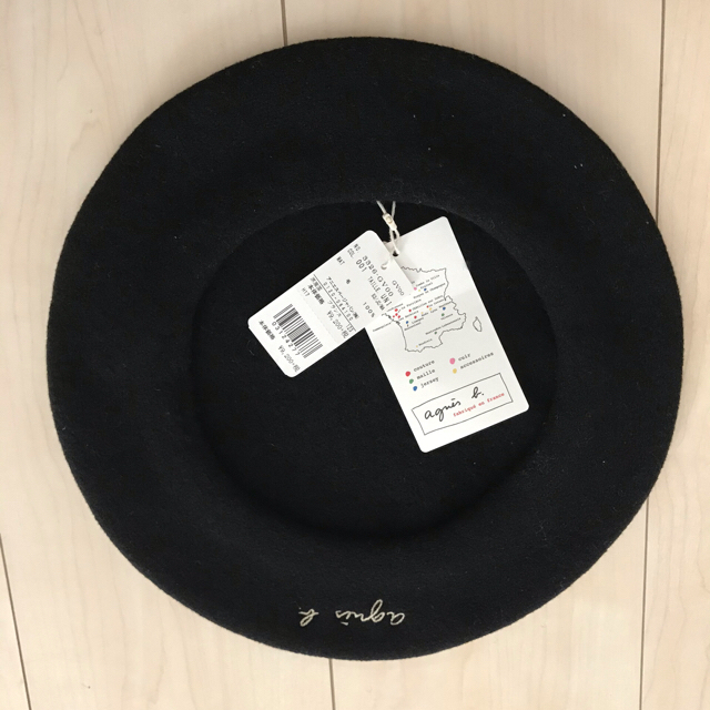 【新品】agnes b.GV00 BERET ロゴベレー　ベレー帽　アニエスベー
