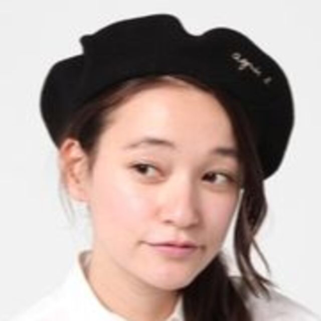 agnes b.(アニエスベー)の【新品】agnes b.GV00 BERET ロゴベレー　ベレー帽　アニエスベー レディースの帽子(ハンチング/ベレー帽)の商品写真