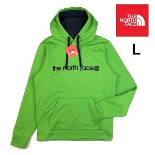 ザノースフェイス(THE NORTH FACE)のノースフェイス ボックスロゴ 速乾 裏起毛 パーカー(L)緑181212(パーカー)