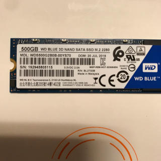 WD500GB SSD SATA M.2 2280とUSB アダプタ2.5ケース