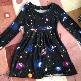 アベイル 宇宙柄 ひざ丈ワンピース レディース の通販 2点 Availのレディースを買うならラクマ
