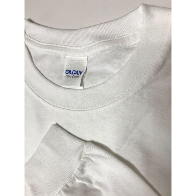 GILDAN(ギルタン)のGILDAN ギルダン ロンT S 長袖 Tシャツ カットソー 無地 ホワイト メンズのトップス(Tシャツ/カットソー(七分/長袖))の商品写真