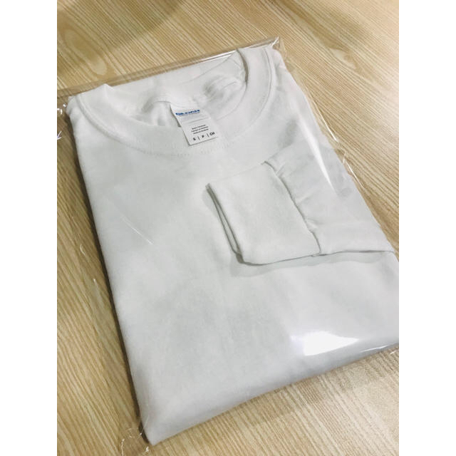 GILDAN(ギルタン)のGILDAN ギルダン ロンT S 長袖 Tシャツ カットソー 無地 ホワイト メンズのトップス(Tシャツ/カットソー(七分/長袖))の商品写真