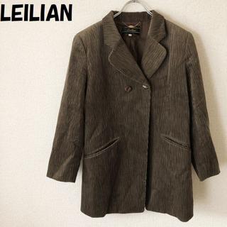 レリアン(leilian)の【人気】LEILIAN/レリアン コーデュロイジャケット ブラウン系 サイズ11(その他)