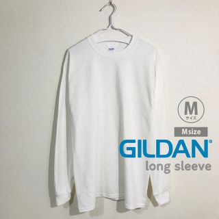 ギルタン(GILDAN)のGILDAN ギルダン ロンT M 長袖 Tシャツ カットソー 無地 ホワイト(Tシャツ/カットソー(七分/長袖))