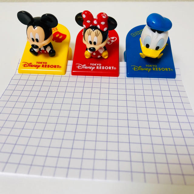 Disney(ディズニー)のミッキー ミニー ドナルド クリップ3点セット エンタメ/ホビーのおもちゃ/ぬいぐるみ(キャラクターグッズ)の商品写真