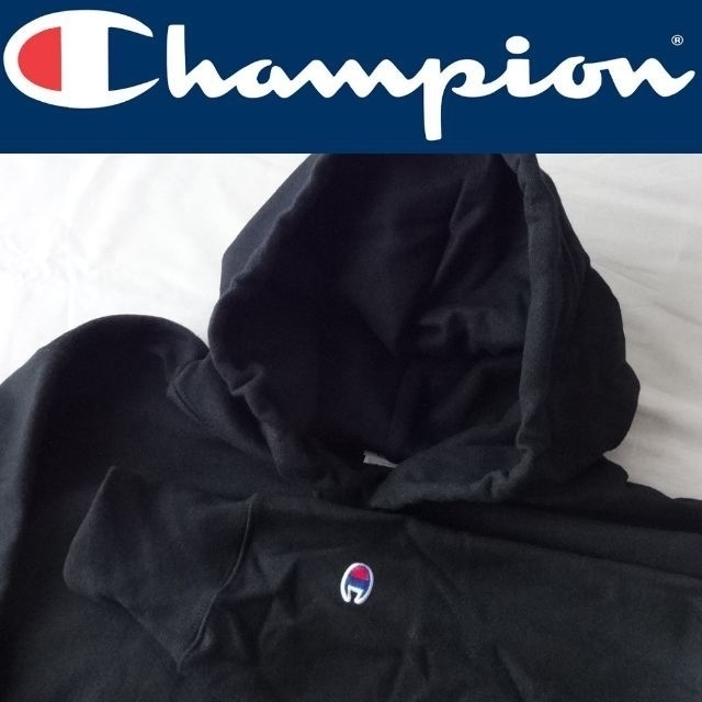 champion black 12oz リバースウィーブ