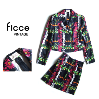 フィッチェ(FICCE)の90's FICCE DONNA ヴィンテージ＊セットアップ（１回着用）(テーラードジャケット)