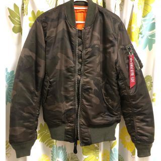 アルファインダストリーズ(ALPHA INDUSTRIES)のALPHA アルファ MA-1 美品！(フライトジャケット)