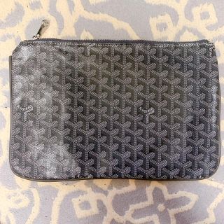 ゴヤール(GOYARD)のGOYATD ゴヤール クラッチバッグ グレー(セカンドバッグ/クラッチバッグ)