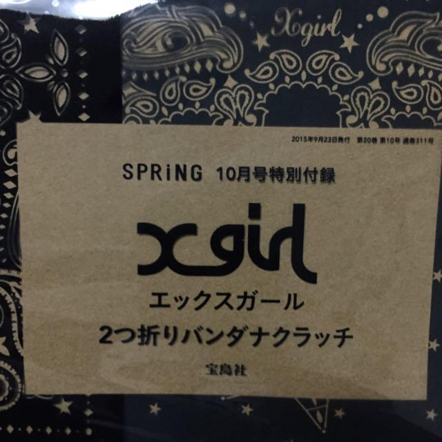 X-girl(エックスガール)のX-girlコラボ★バンダナクラッチ レディースのバッグ(クラッチバッグ)の商品写真