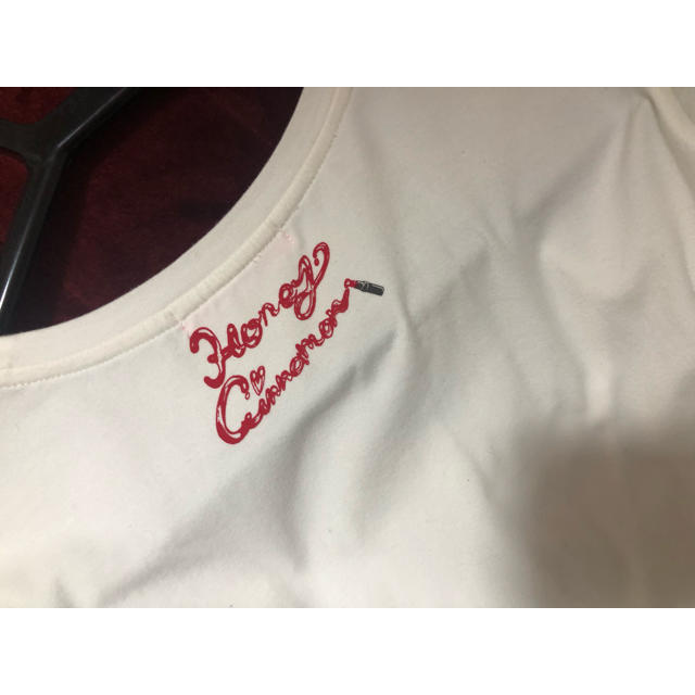 Honey Cinnamon(ハニーシナモン)の女の子 リボン ロングTシャツ レディースのトップス(Tシャツ(長袖/七分))の商品写真