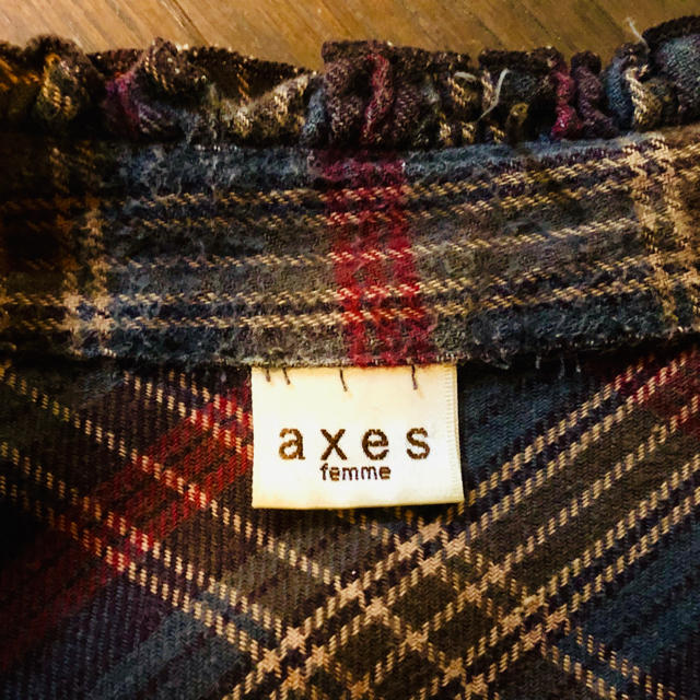 axes femme(アクシーズファム)の【axes femme】 秋 チェックのワンピース レディースのワンピース(ミニワンピース)の商品写真