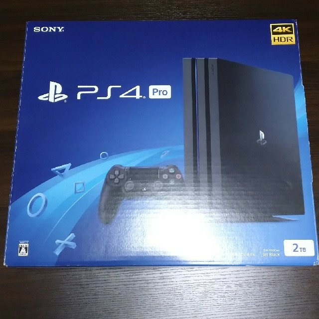 PlayStation4 Pro ジェット・ブラック 2TB  店舗印有