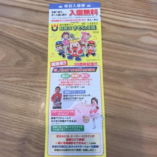 蜜柑様専用  軽井沢おもちゃ王国 入園無料券(遊園地/テーマパーク)