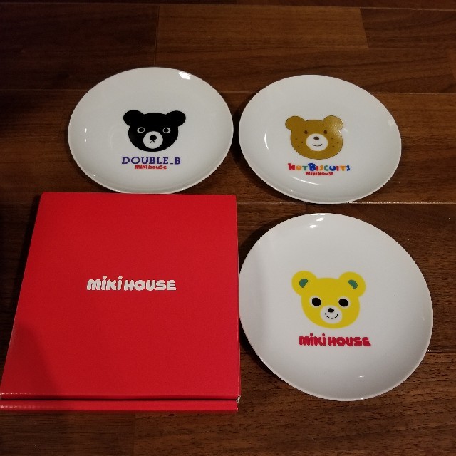 mikihouse(ミキハウス)のミキハウス　プレート3Pセット キッズ/ベビー/マタニティの授乳/お食事用品(プレート/茶碗)の商品写真