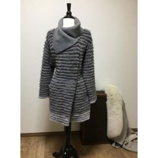 ミラショーン(mila schon)の新品 mila schon ミラショーン ミンク ファー カシミヤ コート(毛皮/ファーコート)