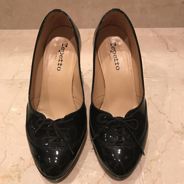 お値下げ【repetto レペット】美品 エナメルパンプス 黒 ciaociaoibiza.com