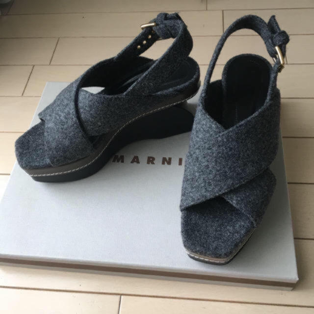 Marni(マルニ)の最終値下げ！ マルニ 人気 完売 フェルト サンダル ドロワー プランC好きに レディースの靴/シューズ(サンダル)の商品写真