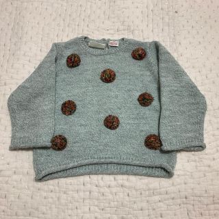 ザラキッズ(ZARA KIDS)のflower様専用✨ZARA kids ポンポンニット 18-24M(ニット)