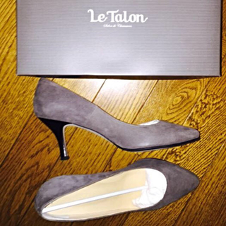 ルタロン(Le Talon)のルタロンスエードパンプス37.5美品(ハイヒール/パンプス)