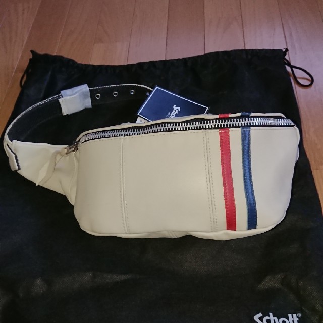 schott(ショット)のschott classicレーサー レザーボディバッグ メンズのバッグ(ショルダーバッグ)の商品写真