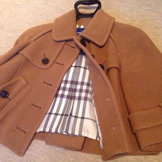 バーバリー(BURBERRY)のバーバリーポンチョ風ショートコート(ピーコート)