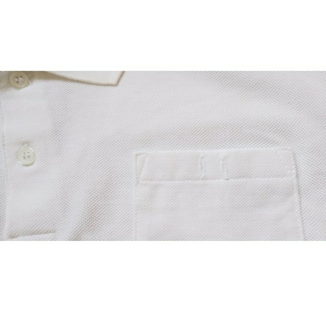 AEON(イオン)の新品美品🎵長袖白スクールポロシャツ150㎝  キッズ/ベビー/マタニティのキッズ服男の子用(90cm~)(Tシャツ/カットソー)の商品写真