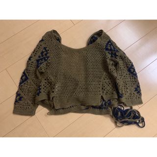 最値下げ‼︎ JUN MIKAMI かぎ針カシュクール カーキの通販 by Purple