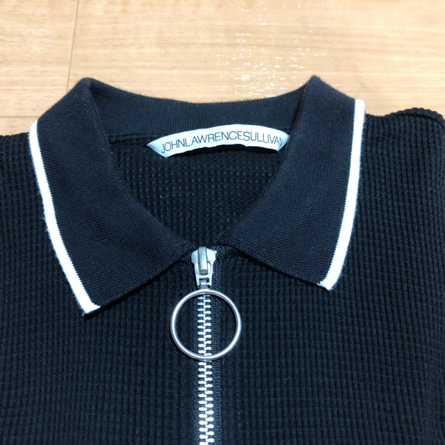 JOHN LAWRENCE SULLIVAN(ジョンローレンスサリバン)のJOHN LAWRENCE SULLIVAN ZIP-UP POLO SHIRT メンズのトップス(Tシャツ/カットソー(半袖/袖なし))の商品写真