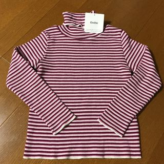 ベベ(BeBe)の新品☆タグ付きBeBeボーダーカットソー タートルネック120(ニット)