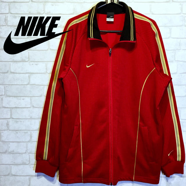 NIKE - 【NIKE】トラックトップ ジャージ レッド ☆Lサイズ☆の通販 by