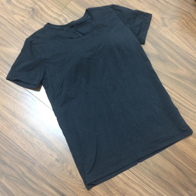 UNIQLO(ユニクロ)のカップ付き♡半袖Tシャツ ブラトップ レディースのトップス(Tシャツ(半袖/袖なし))の商品写真