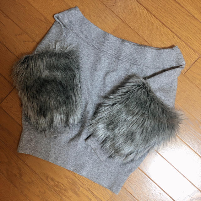 rienda(リエンダ)のrienda♡Faux Fur SLV Knit TOP レディースのトップス(ニット/セーター)の商品写真