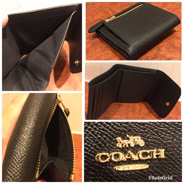 COACH(コーチ)のCOACH コーチ ミニウォレット札入れブラック 超美品 メンズのファッション小物(折り財布)の商品写真