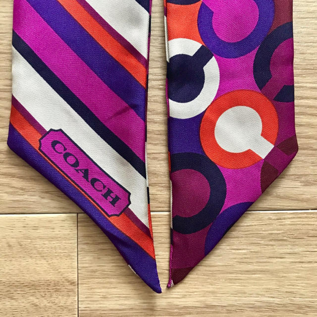 COACH - 美品 COACH ボウタイ スカーフ ツイリーの通販 by kiezohiguma's shop｜コーチならラクマ