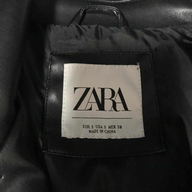 ZARA(ザラ)のZara ライダースジャケット フェイクレザー メンズのジャケット/アウター(ライダースジャケット)の商品写真