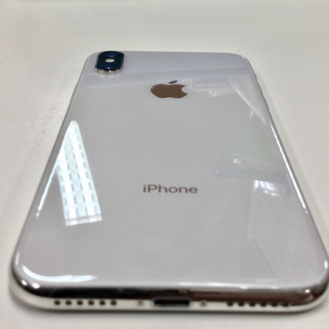 iPhone x 64GB シルバー SIMフリー Apple Store購入 スピード発送 49.0