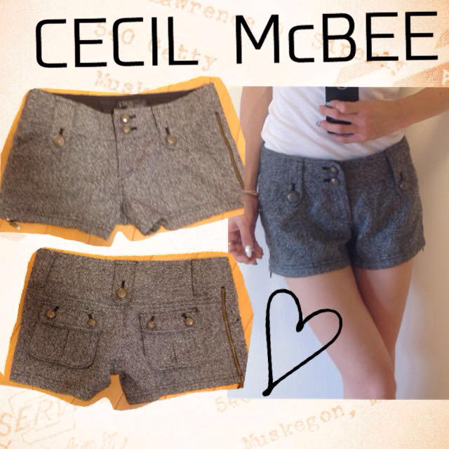 CECIL McBEE(セシルマクビー)のセシル ツイードショートパンツ レディースのパンツ(ショートパンツ)の商品写真