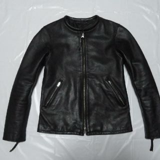 ユナイテッドアローズ(UNITED ARROWS)の超希少！！ 馬革 美品 モンキータイム　レザージャケット 黒 Ｍ ライダース革(レザージャケット)