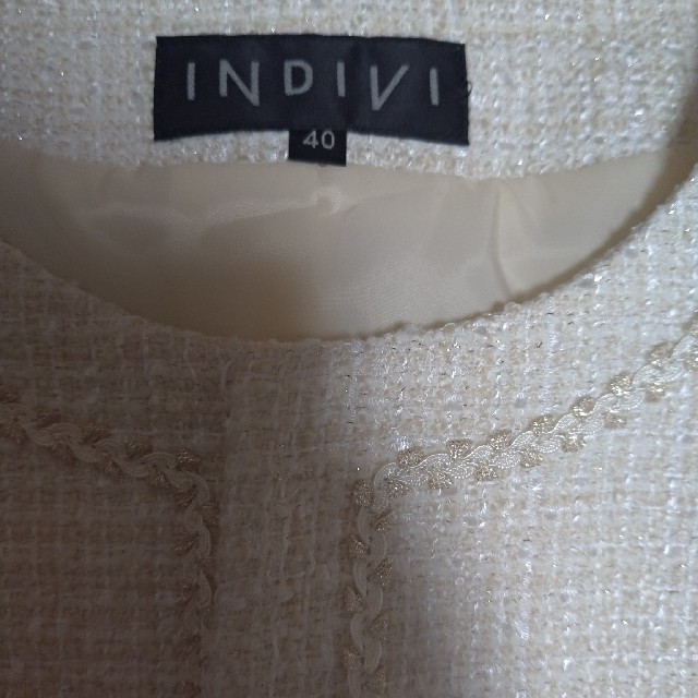 INDIVI 　ノーカラージャケット 1