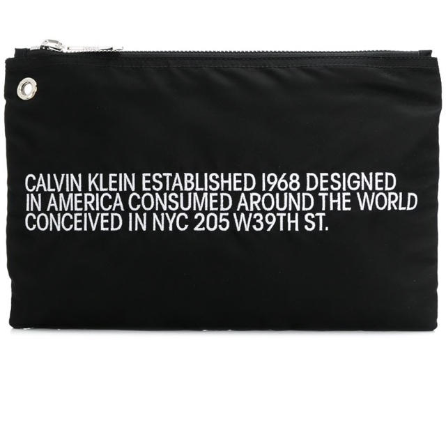 Calvin Klein(カルバンクライン)のCALVIN KLEIN 205W39NYC スローガン クラッチバッグ メンズのバッグ(セカンドバッグ/クラッチバッグ)の商品写真