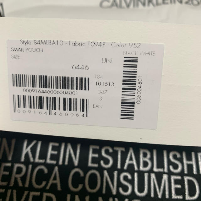 Calvin Klein(カルバンクライン)のCALVIN KLEIN 205W39NYC スローガン クラッチバッグ メンズのバッグ(セカンドバッグ/クラッチバッグ)の商品写真